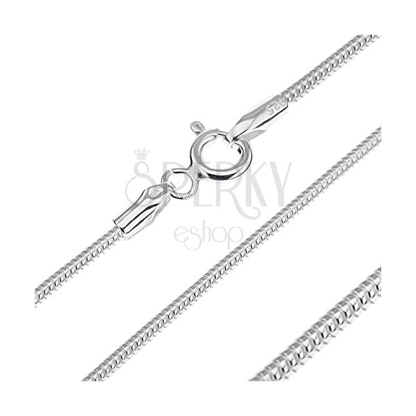 Silberne Halskette 925 - Schlangenoptik, 1,4 mm