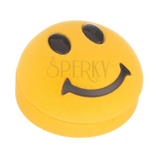 Verpackung für Ohrringe - gelber Smiley