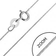 Halskette Silber 925 - Schlange aus länglichen Teilen, 0,5 mm