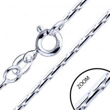 Halskette aus Silber 925 - stiftförmige Teile, 1,3 mm