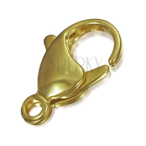 Karabinerverschluss aus Kupferlegierung, goldene Farbe, 12 mm 