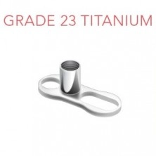 Implantatgestell aus Titan - zwei Löcher
