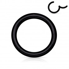 Nasen- und Ohr-Piercing, 316L Stahl, einfacher glänzender Kreis, 1 mm