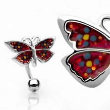 Nabelpiercing - blumiger Schmetterling