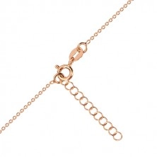 925 Silber Set in rosé-goldener Farbe - Armband und Halskette, Herz mit Polarstern und einem Diamanten