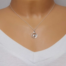 Halskette Silber 925 - spiralförmige Kette, Sternzeichen STIER