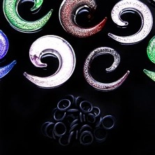 Ohrexpander - Glasspirale in verschiedenen Farben