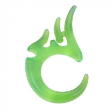 Grüner Ohrexpander in Stammoptik