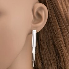 Silberne Ohrringe - Stifte mit Kügelchen
