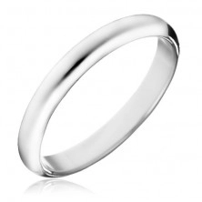 Ring aus Sterlingsilber - glatter und glänzender Hochzeitsring