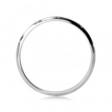 Ring aus 925 Silber - waagerechte und senkrechte Einschnitte, poliert
